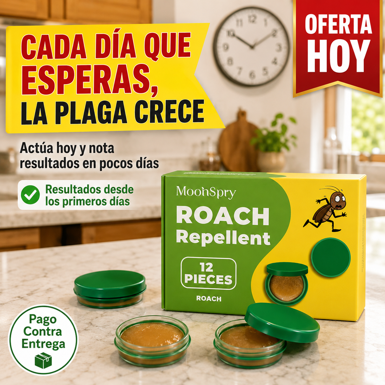 RoachZero™ Gel Repelente de Cucarachas | Elimina la Plaga Desde la Raíz