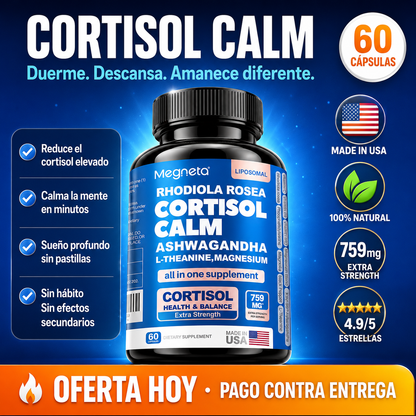 Cortisol Calm™ | Duerme Profundo. Despierta Renovada. ✨