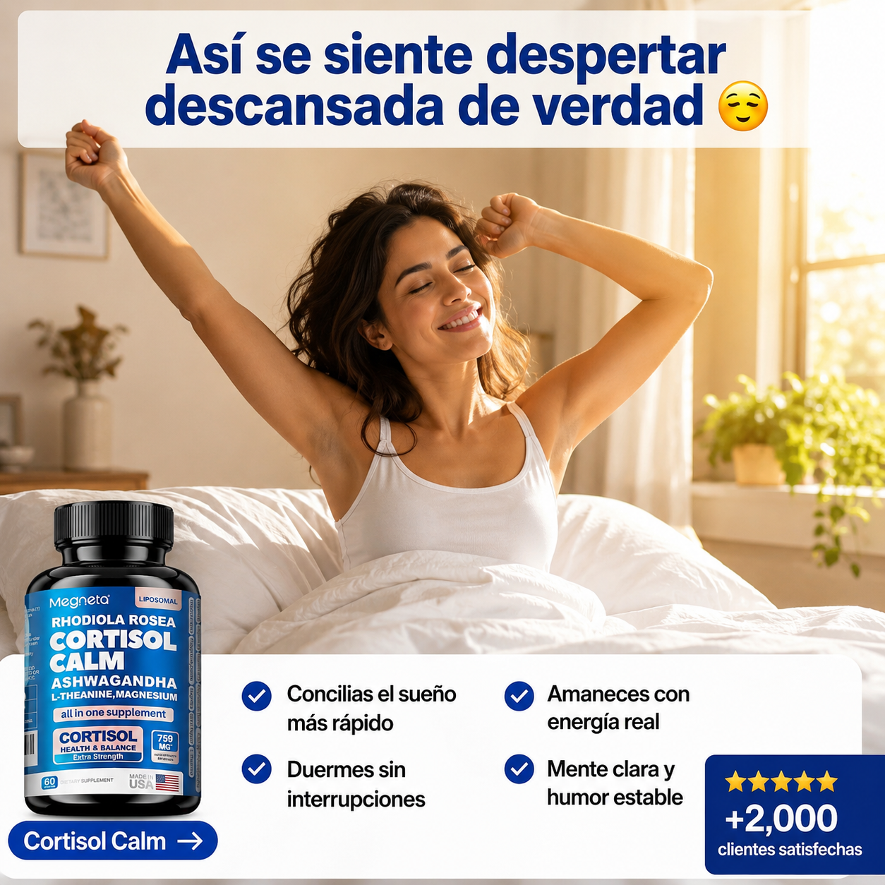 Cortisol Calm™ | Duerme Profundo. Despierta Renovada. ✨