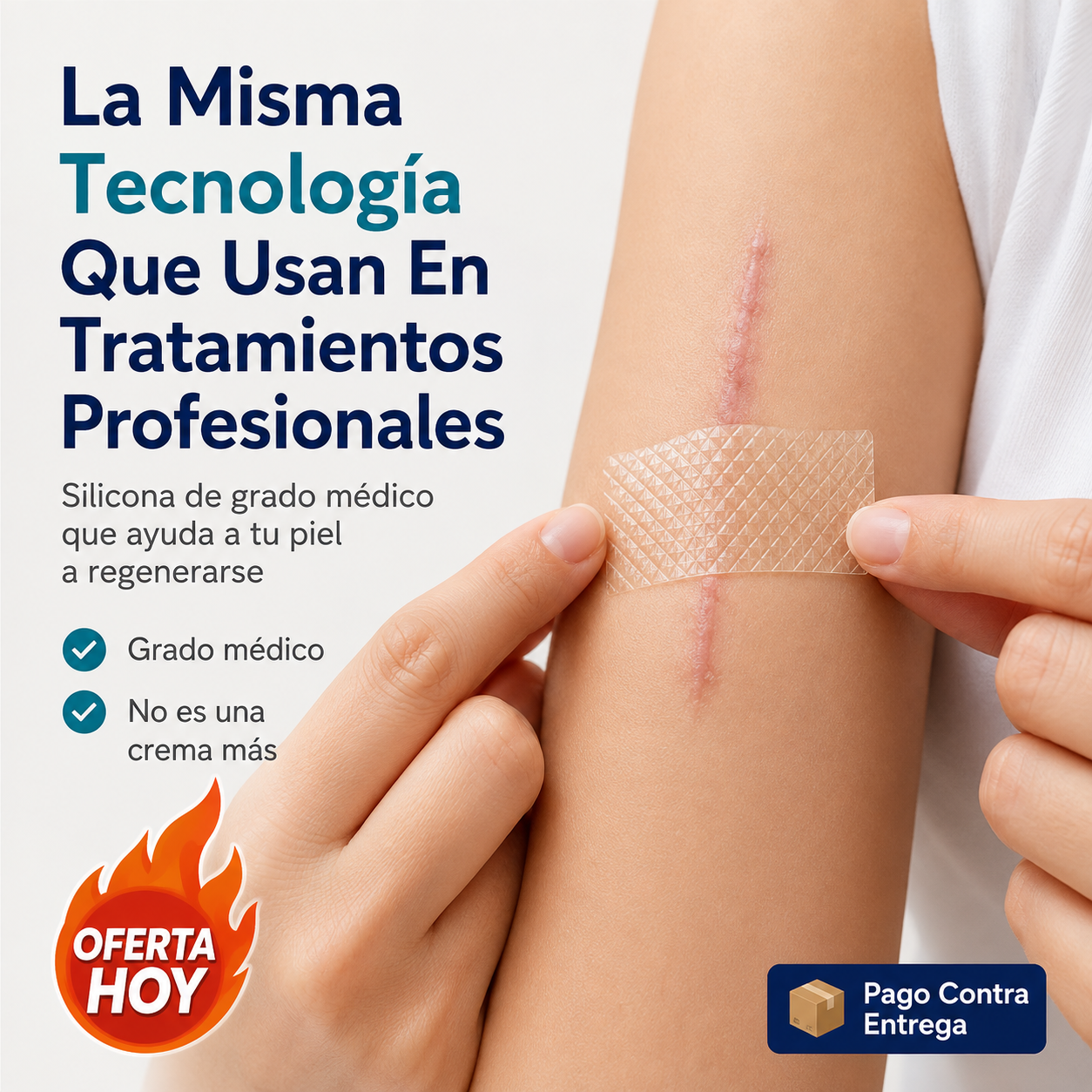 DermaSil™ – Cinta de Silicona Médica | Cicatrices Menos Visibles en Semanas
