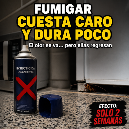 RoachZero™ Gel Repelente de Cucarachas | Elimina la Plaga Desde la Raíz