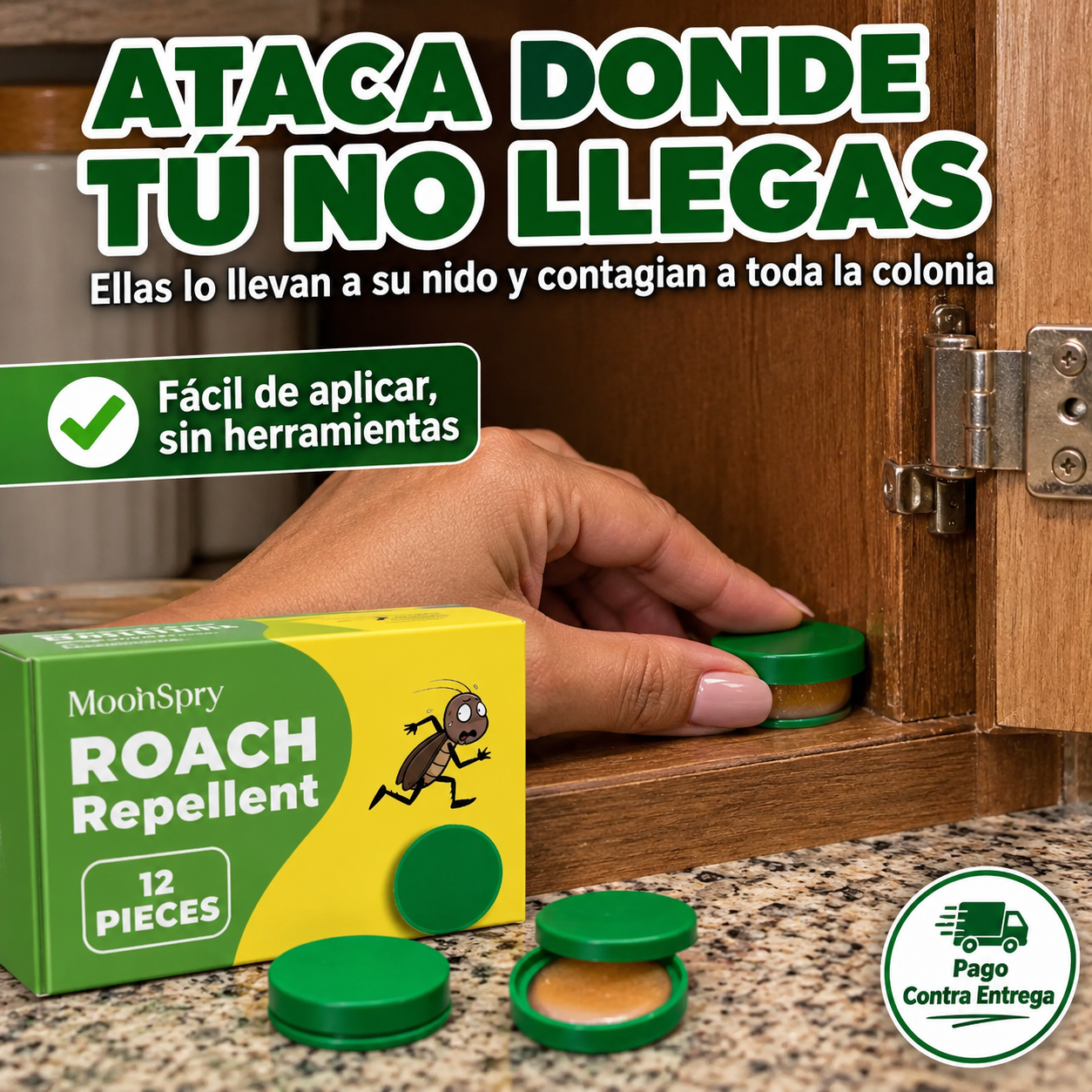 RoachZero™ Gel Repelente de Cucarachas | Elimina la Plaga Desde la Raíz