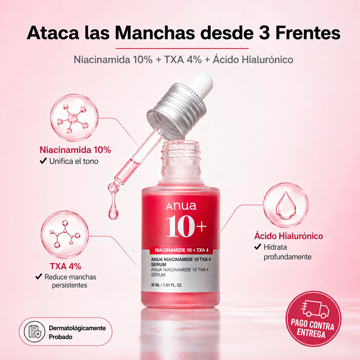 Anua™ Niacinamide 10% + TXA 4% | Sérum Antimanchas Coreano