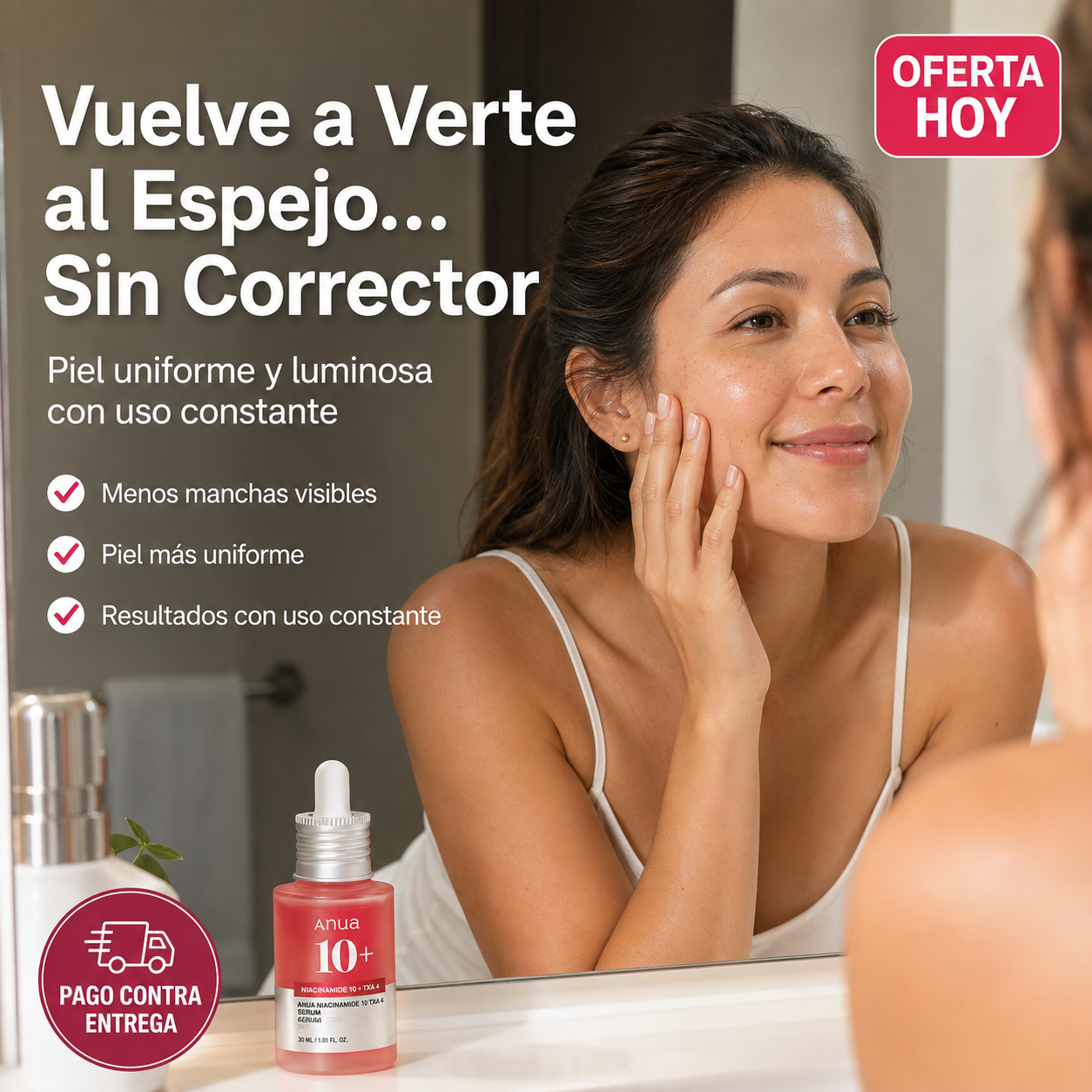 Anua™ Niacinamide 10% + TXA 4% | Sérum Antimanchas Coreano