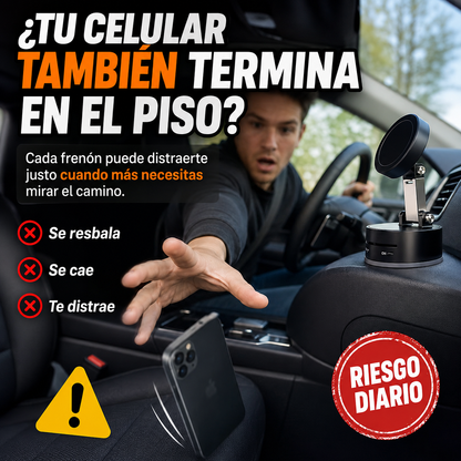 MAGSAFE HOLD™ | Soporte Magnético Retráctil con Ventosa al Vacío