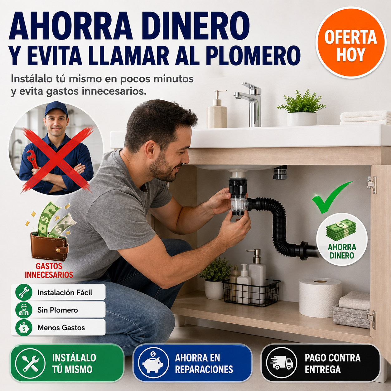 DrainFlex™ | Olvídate de los Malos Olores