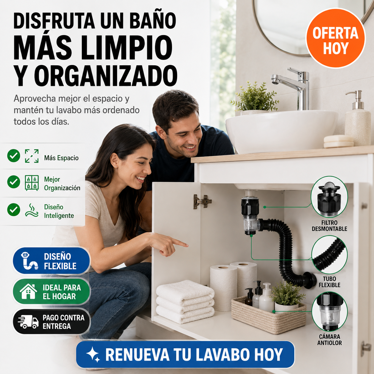 DrainFlex™ | Olvídate de los Malos Olores